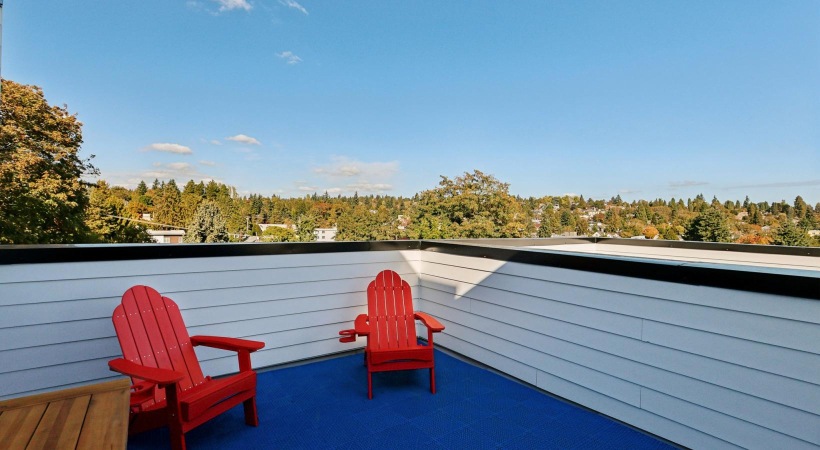 chairs on a deck